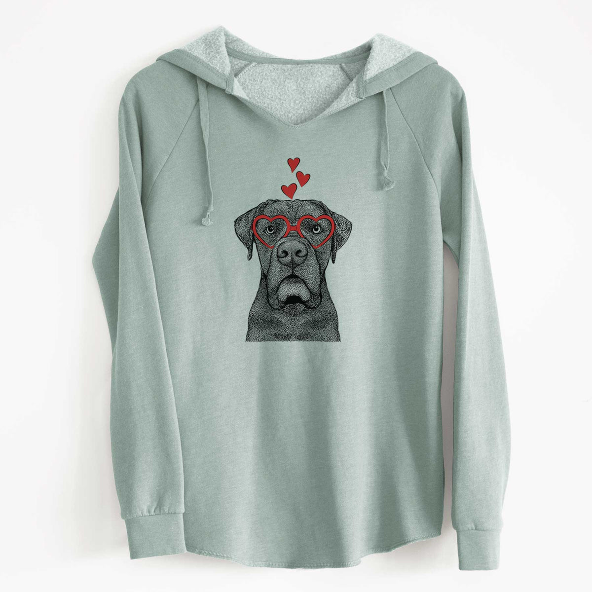 Valentine Rocco the Cane Corso - Cali Wave Hooded Sweatshirt