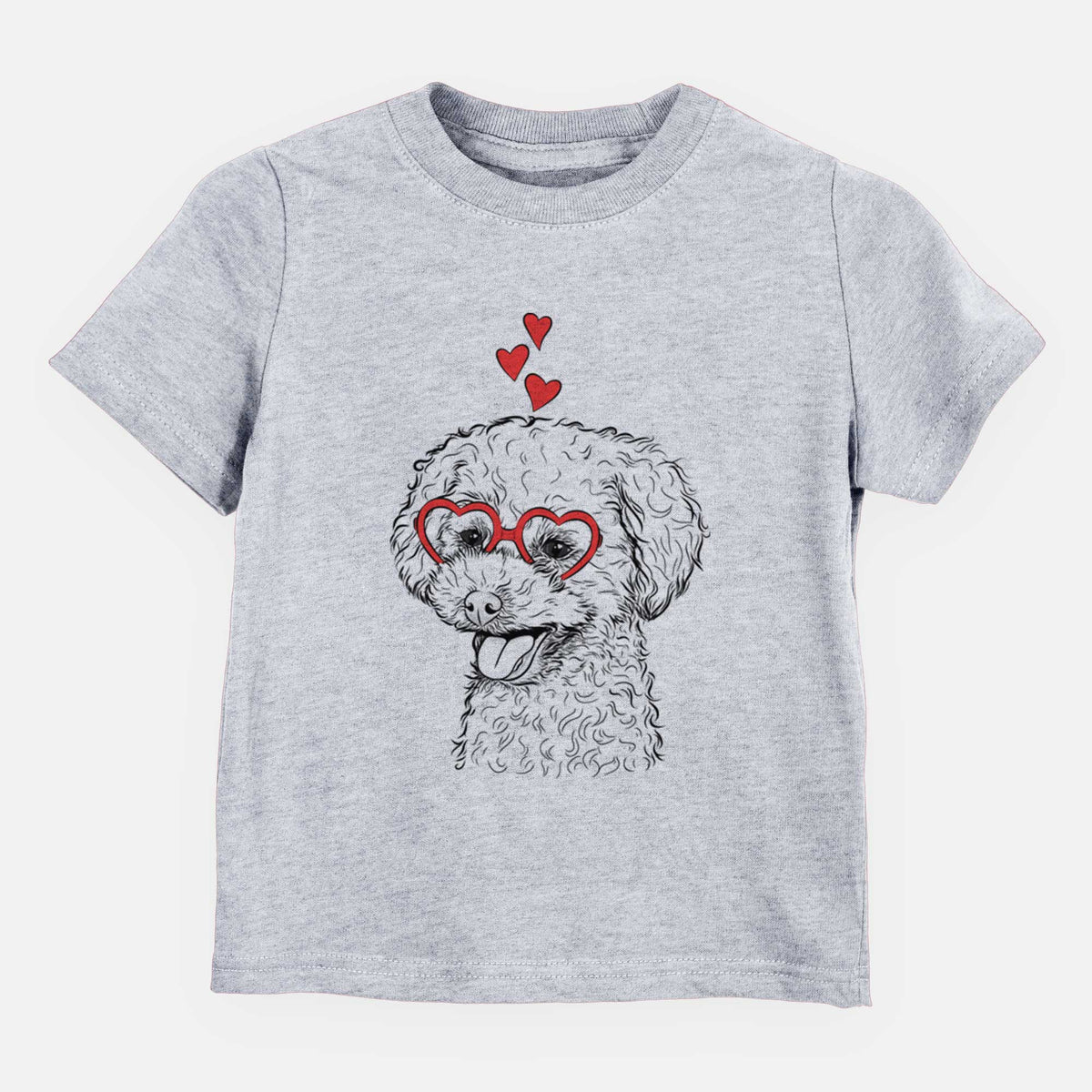 Valentine Rocky the Teacup Poodle - Kids/Youth/Toddler Shirt