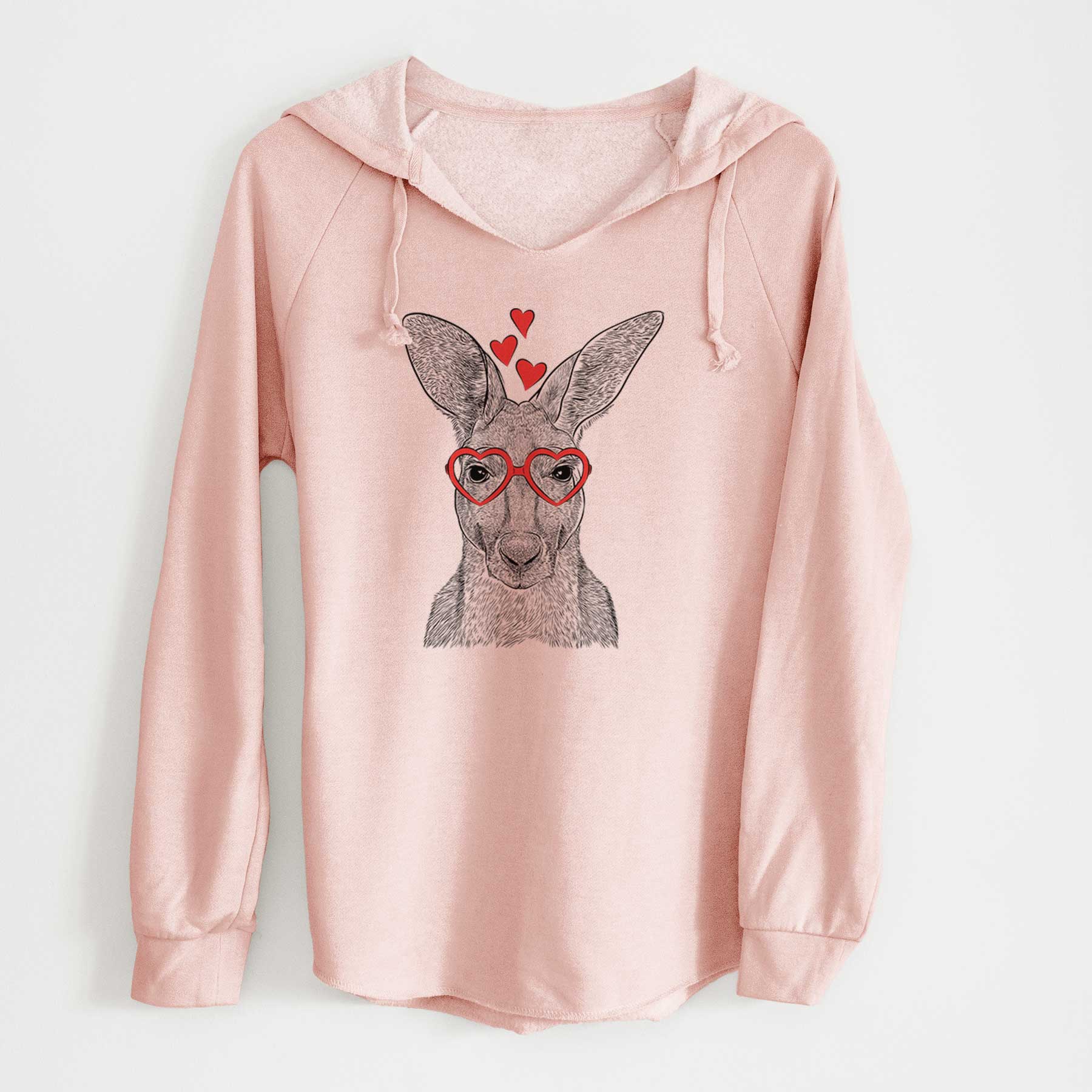 Valentine Roger the Red Kangaroo - Cali Wave Hooded Sweatshirt