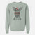 Valentine Roger the Red Kangaroo - Unisex Pigment Dyed Crew Sweatshirt