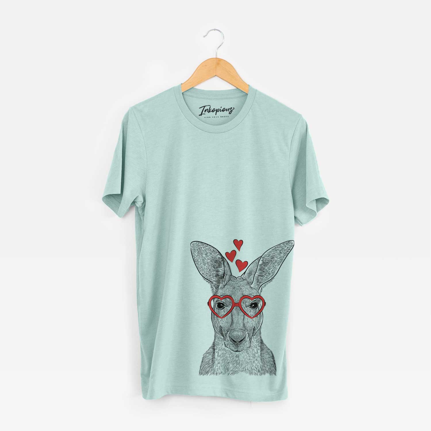 Valentine Roger the Red Kangaroo - Unisex Crewneck