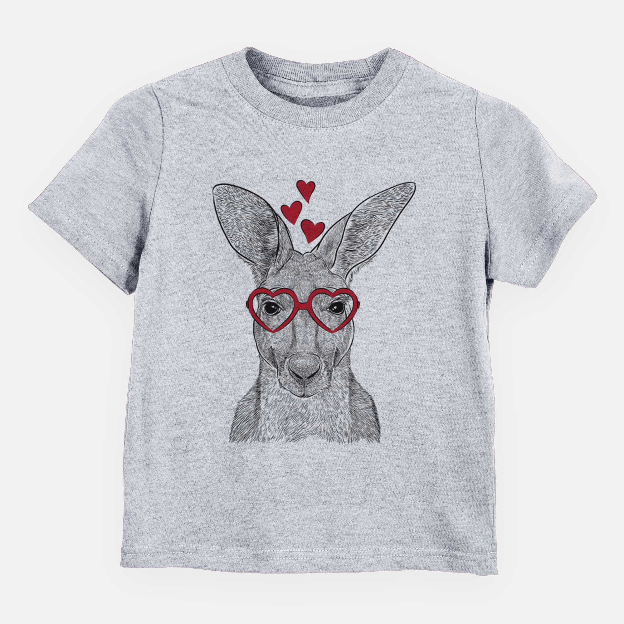 Valentine Roger the Red Kangaroo - Kids/Youth/Toddler Shirt