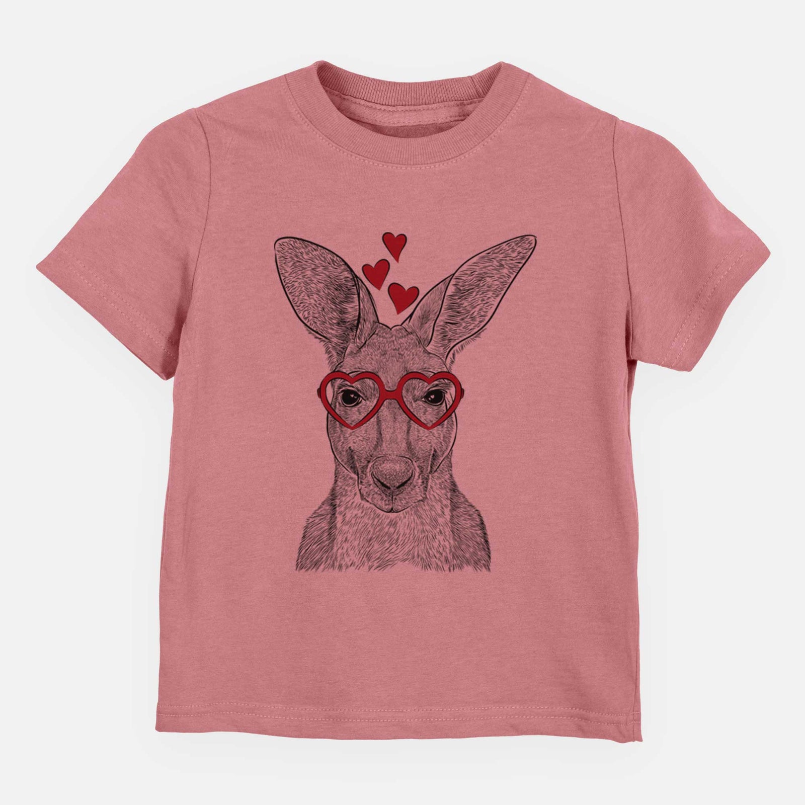 Valentine Roger the Red Kangaroo - Kids/Youth/Toddler Shirt