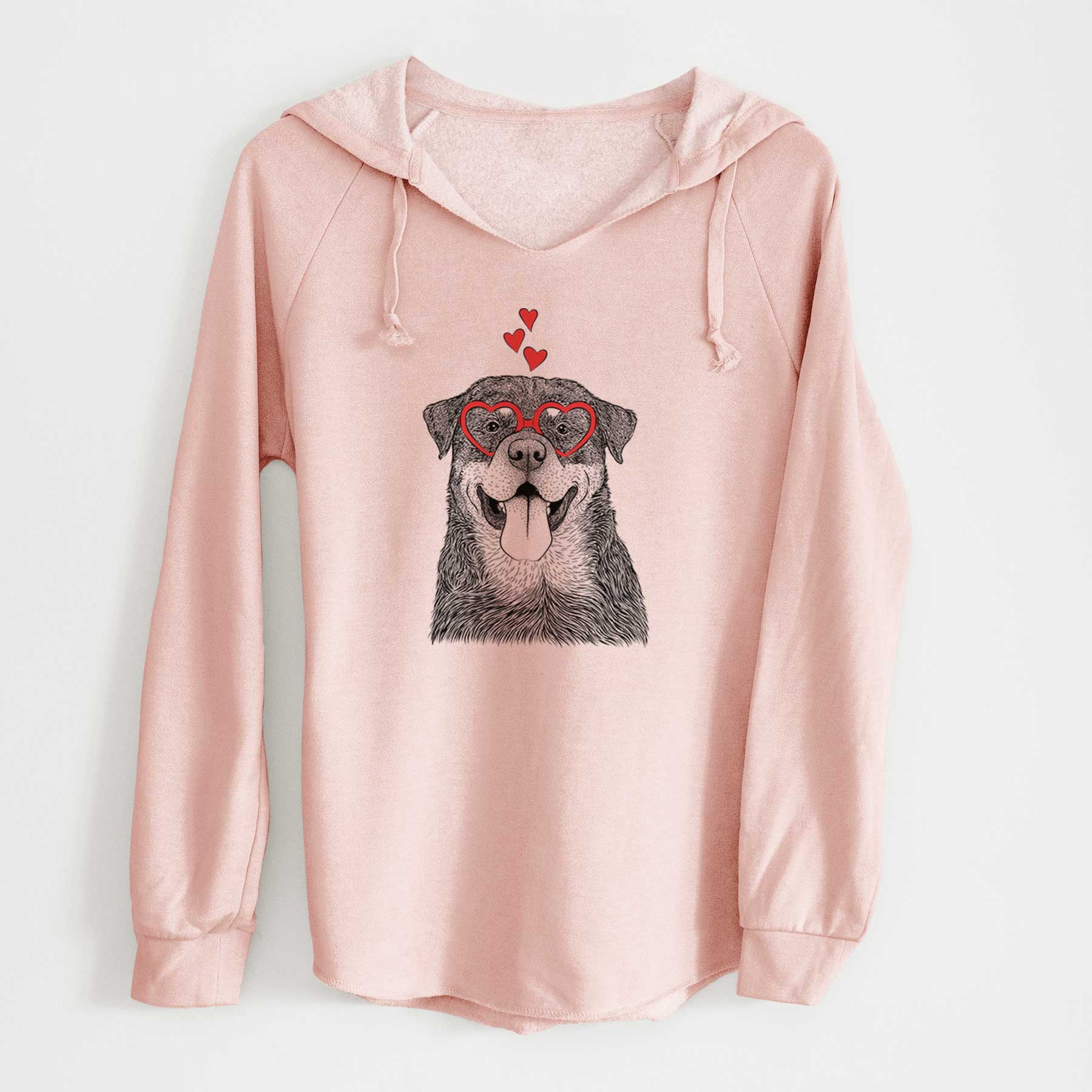 Valentine Romeo the Rottweiler - Cali Wave Hooded Sweatshirt