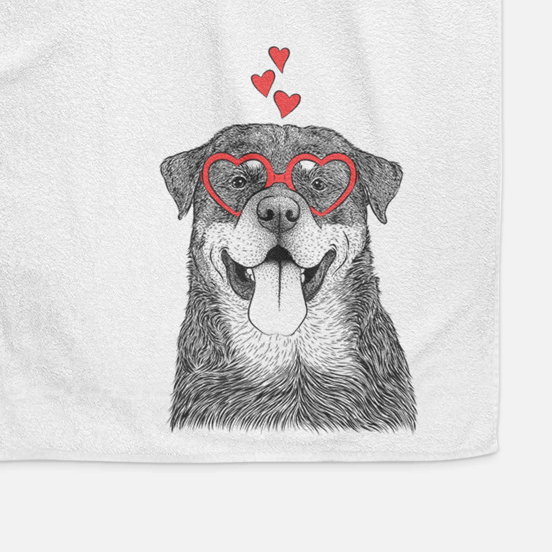 Romeo the Rottweiler Decorative Hand Towel