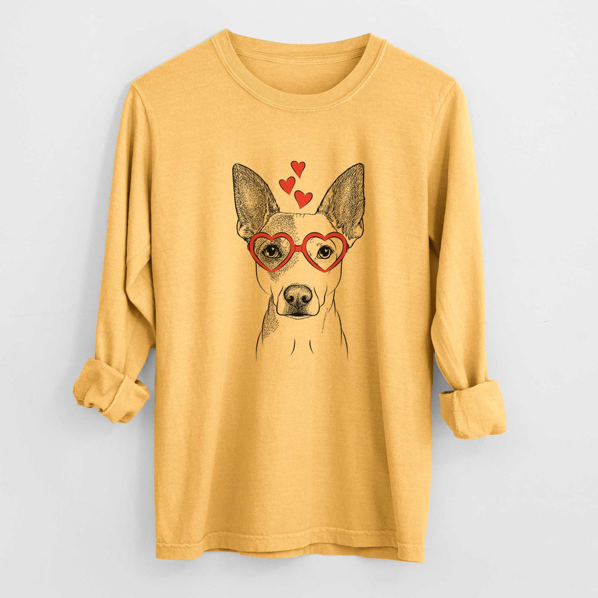 Valentine Roo the Mixed Breed - Heavyweight 100% Cotton Long Sleeve