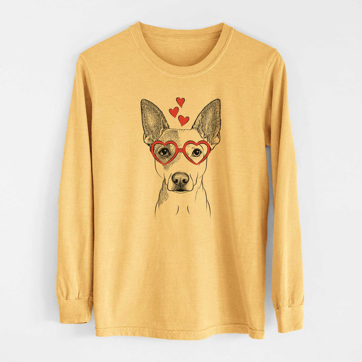 Valentine Roo the Mixed Breed - Heavyweight 100% Cotton Long Sleeve