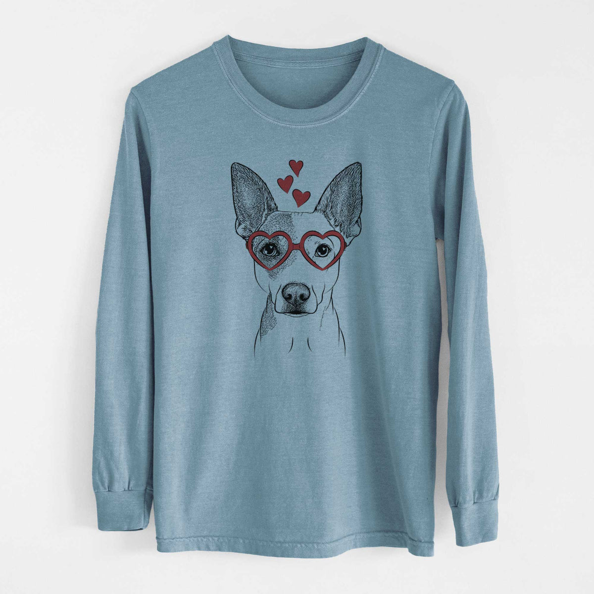 Valentine Roo the Mixed Breed - Heavyweight 100% Cotton Long Sleeve
