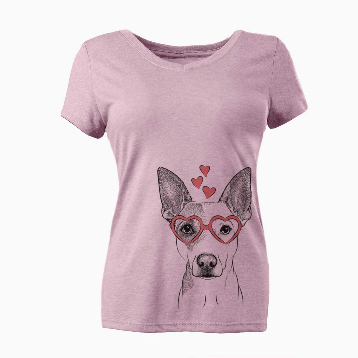 Valentine Roo the Mixed Breed - Women's V-neck Shirt
