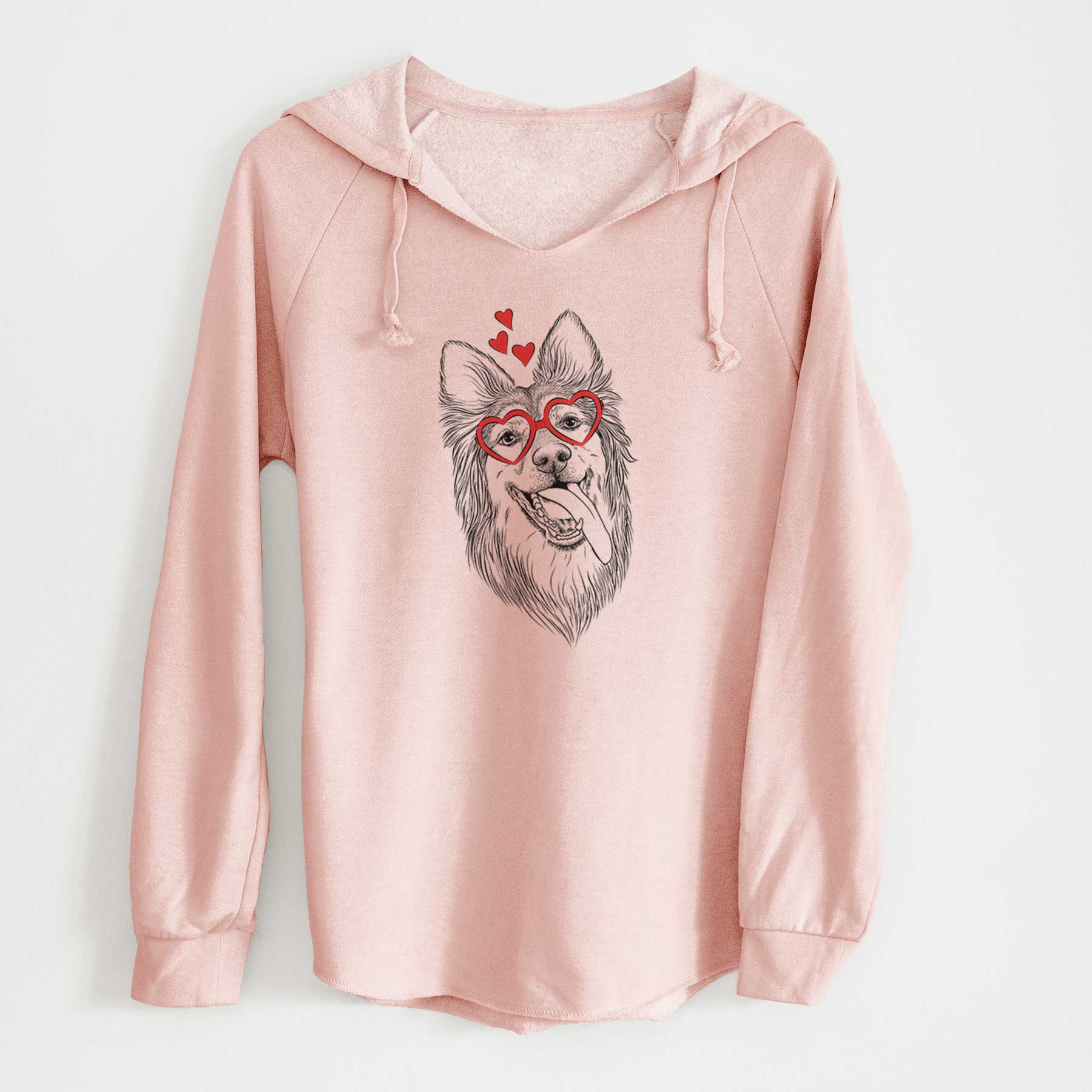 Valentine Rosalie the German Shepherd Mix - Cali Wave Hooded Sweatshirt