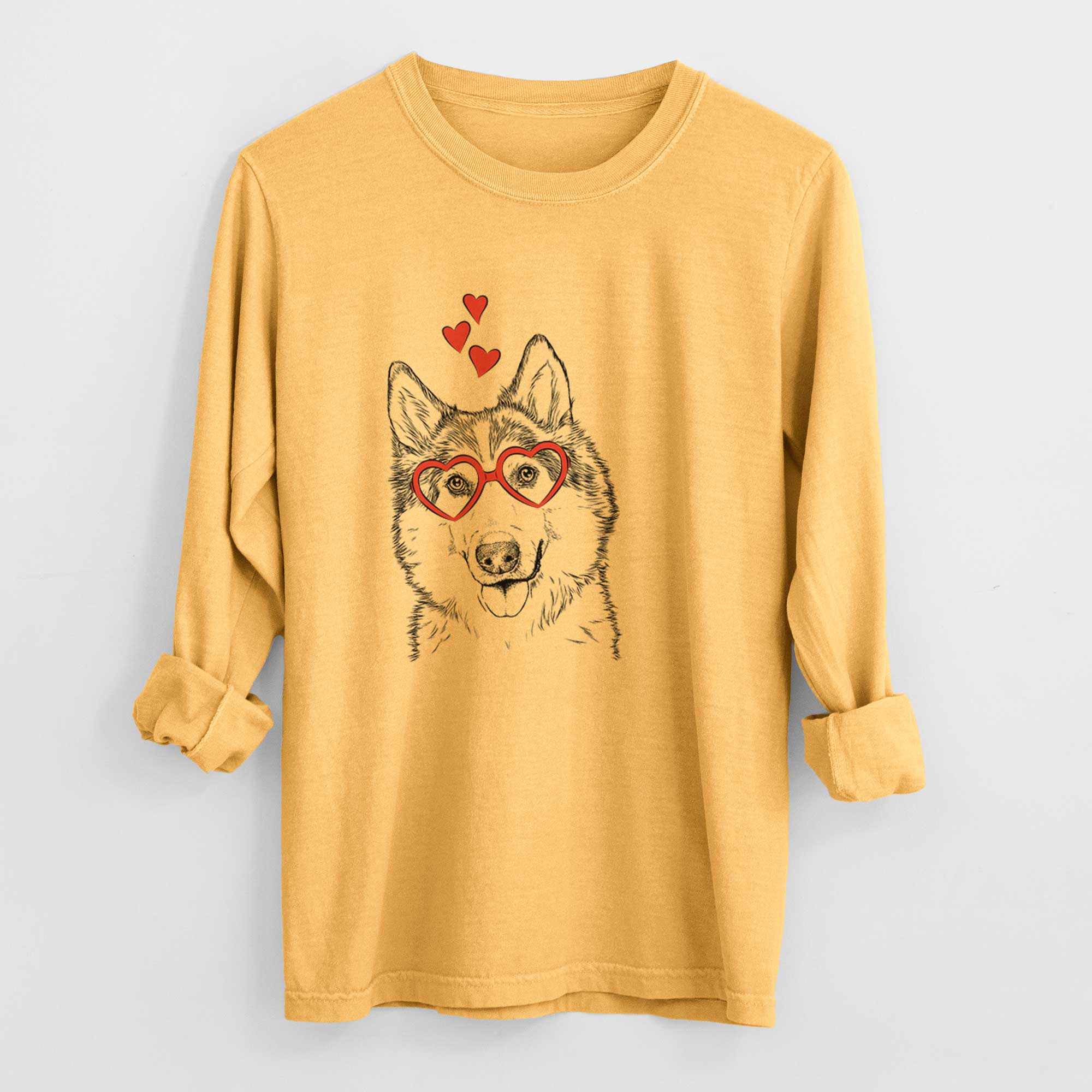 Valentine Roshi the Mixed Breed - Heavyweight 100% Cotton Long Sleeve