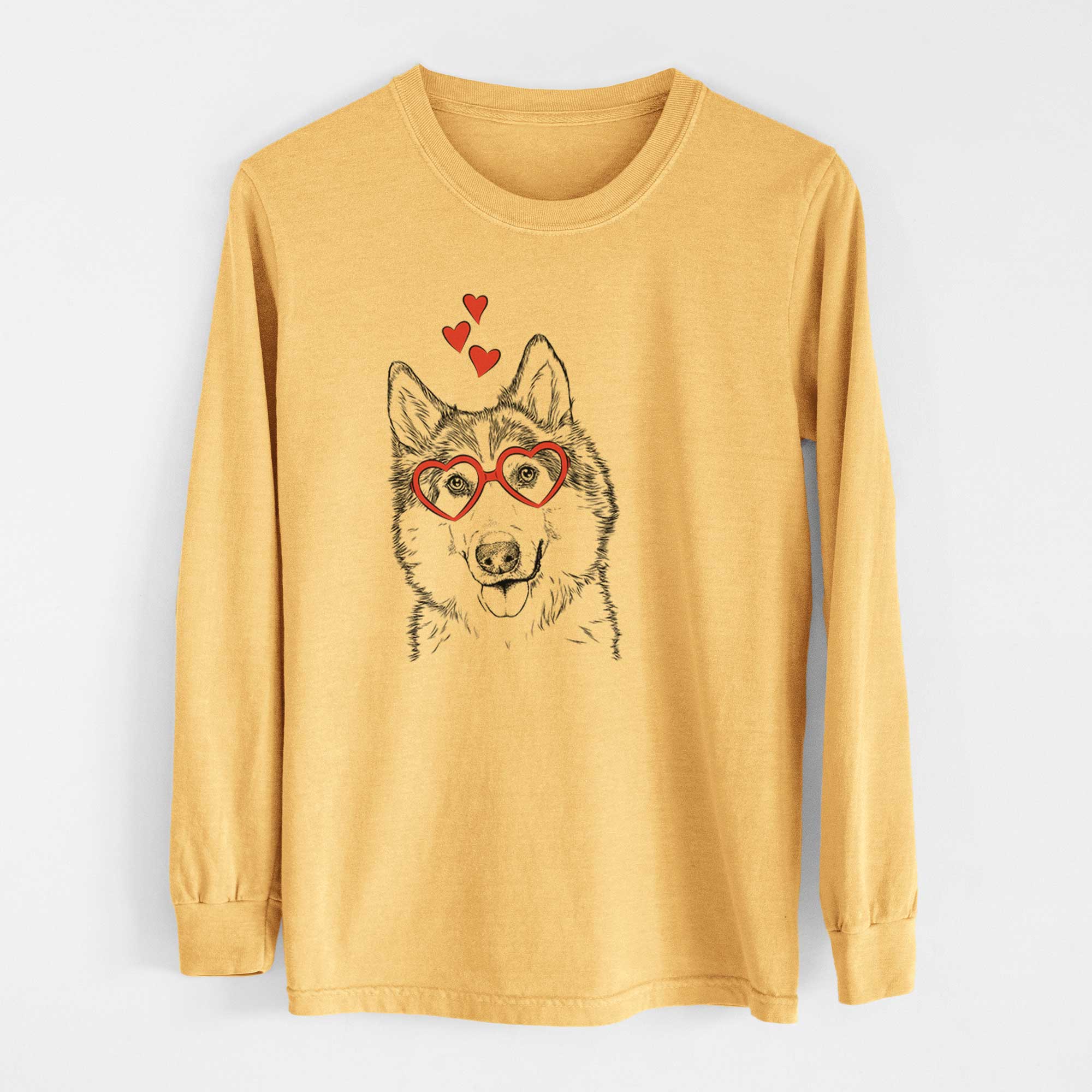 Valentine Roshi the Mixed Breed - Heavyweight 100% Cotton Long Sleeve