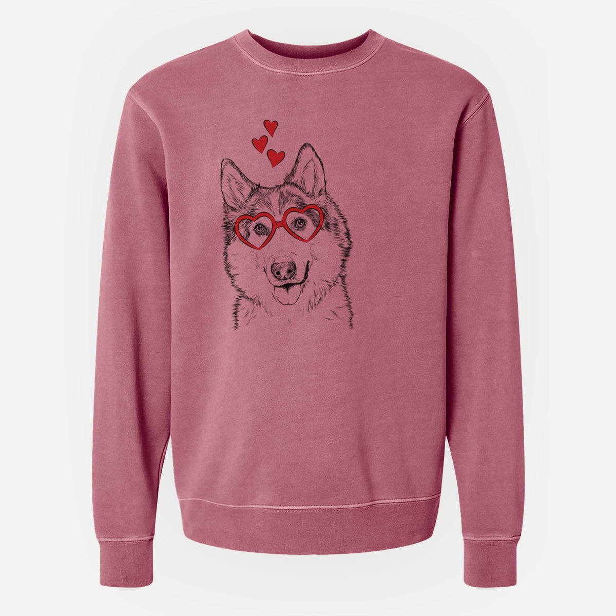 Valentine Roshi the Mixed Breed - Unisex Pigment Dyed Crew Sweatshirt