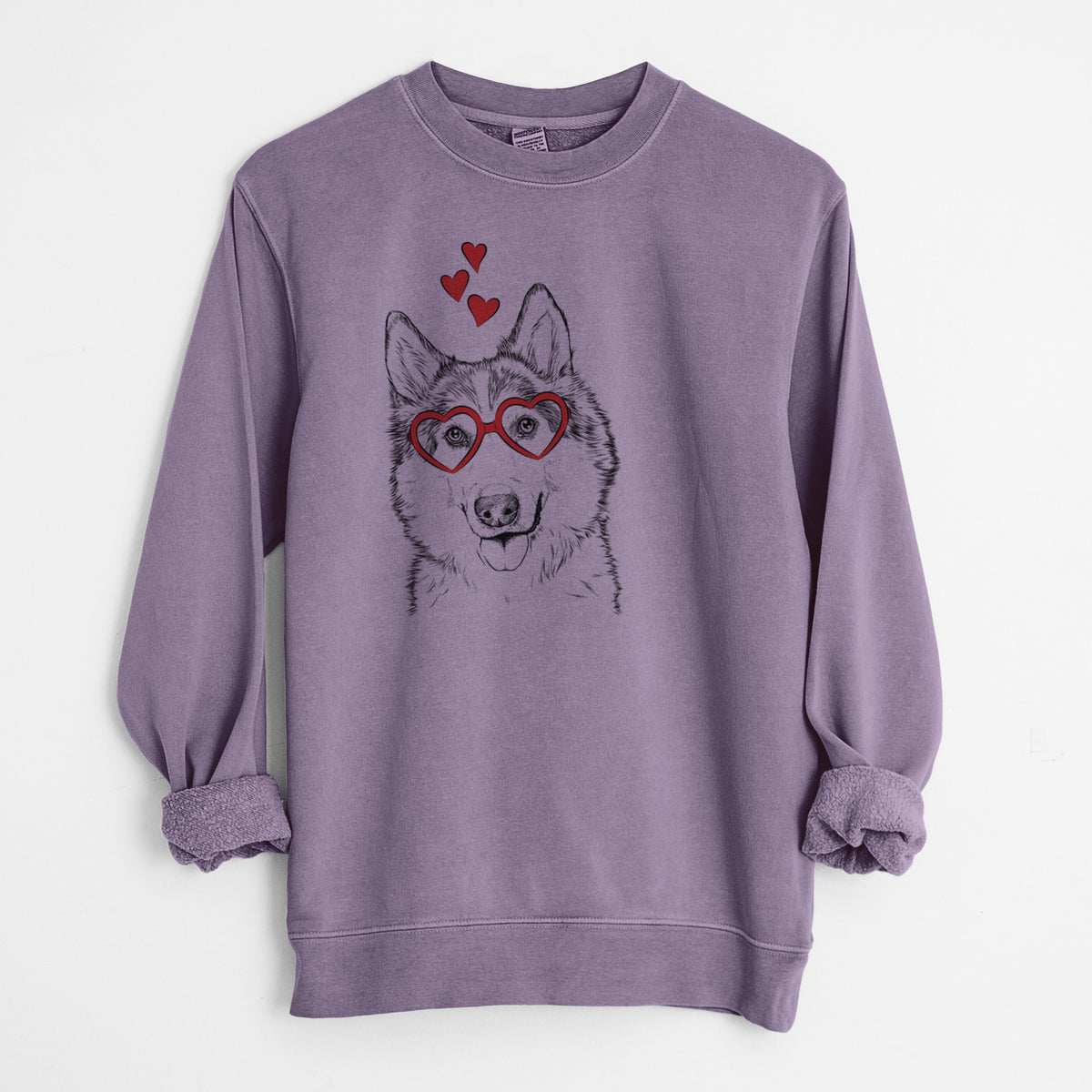 Valentine Roshi the Mixed Breed - Unisex Pigment Dyed Crew Sweatshirt