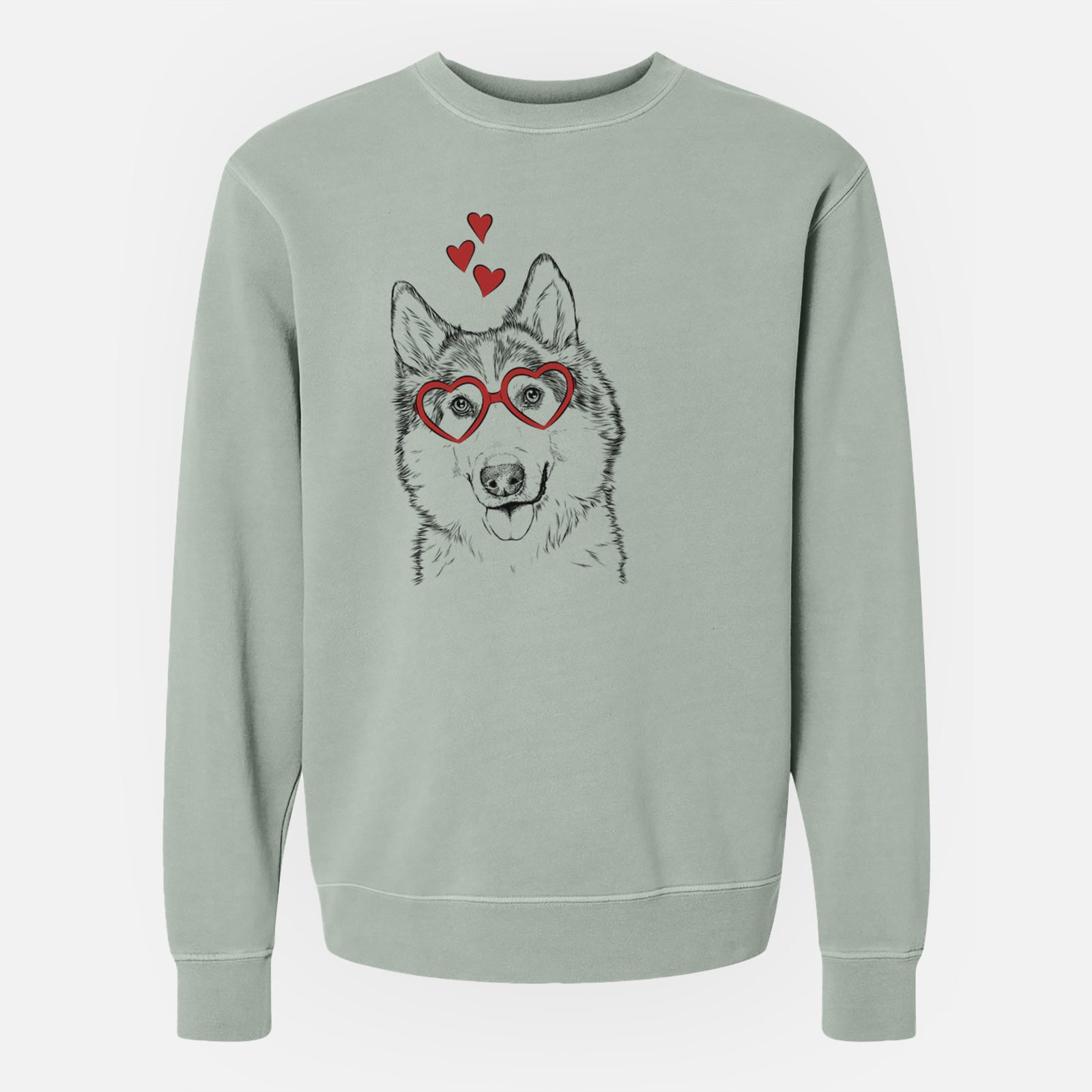 Valentine Roshi the Mixed Breed - Unisex Pigment Dyed Crew Sweatshirt