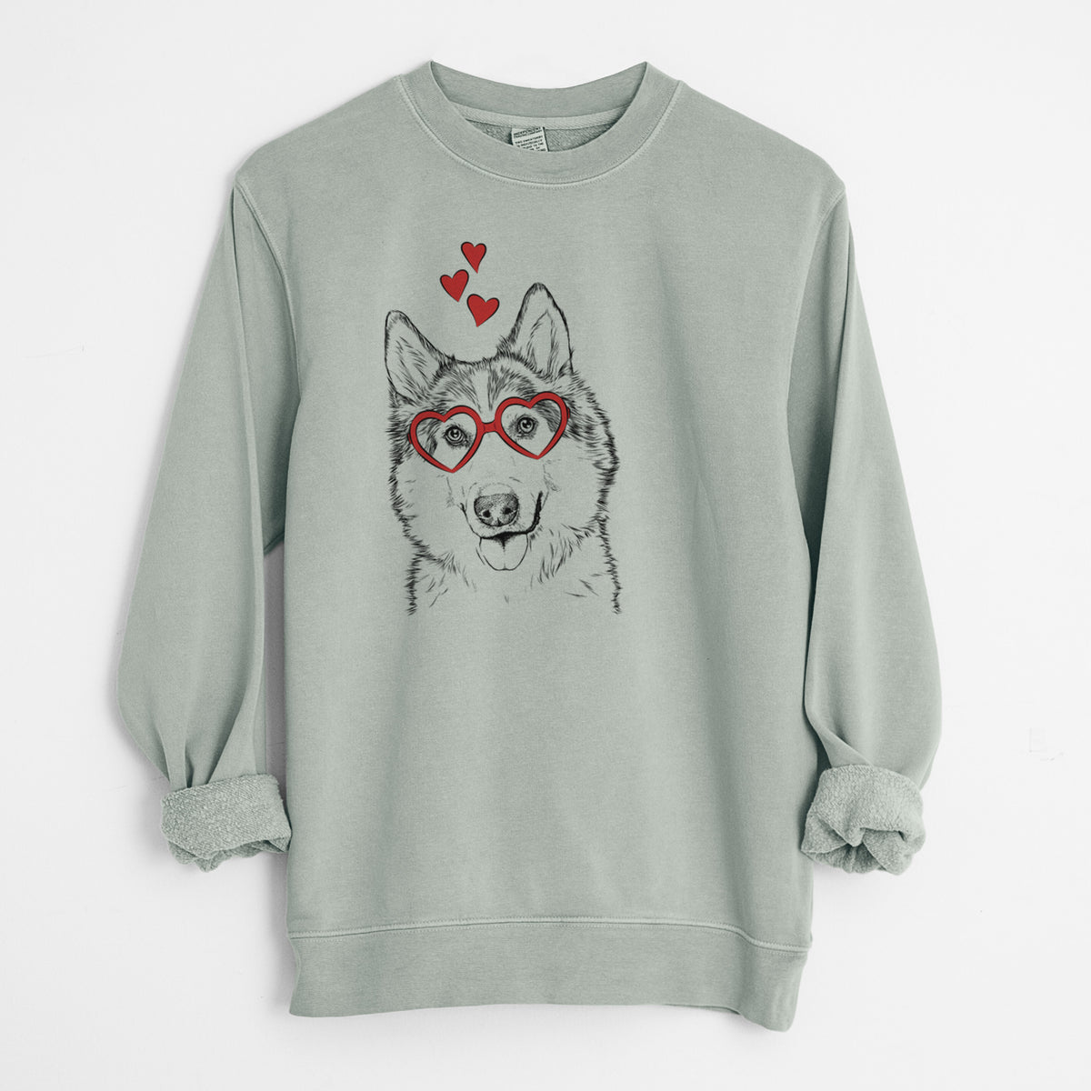 Valentine Roshi the Mixed Breed - Unisex Pigment Dyed Crew Sweatshirt