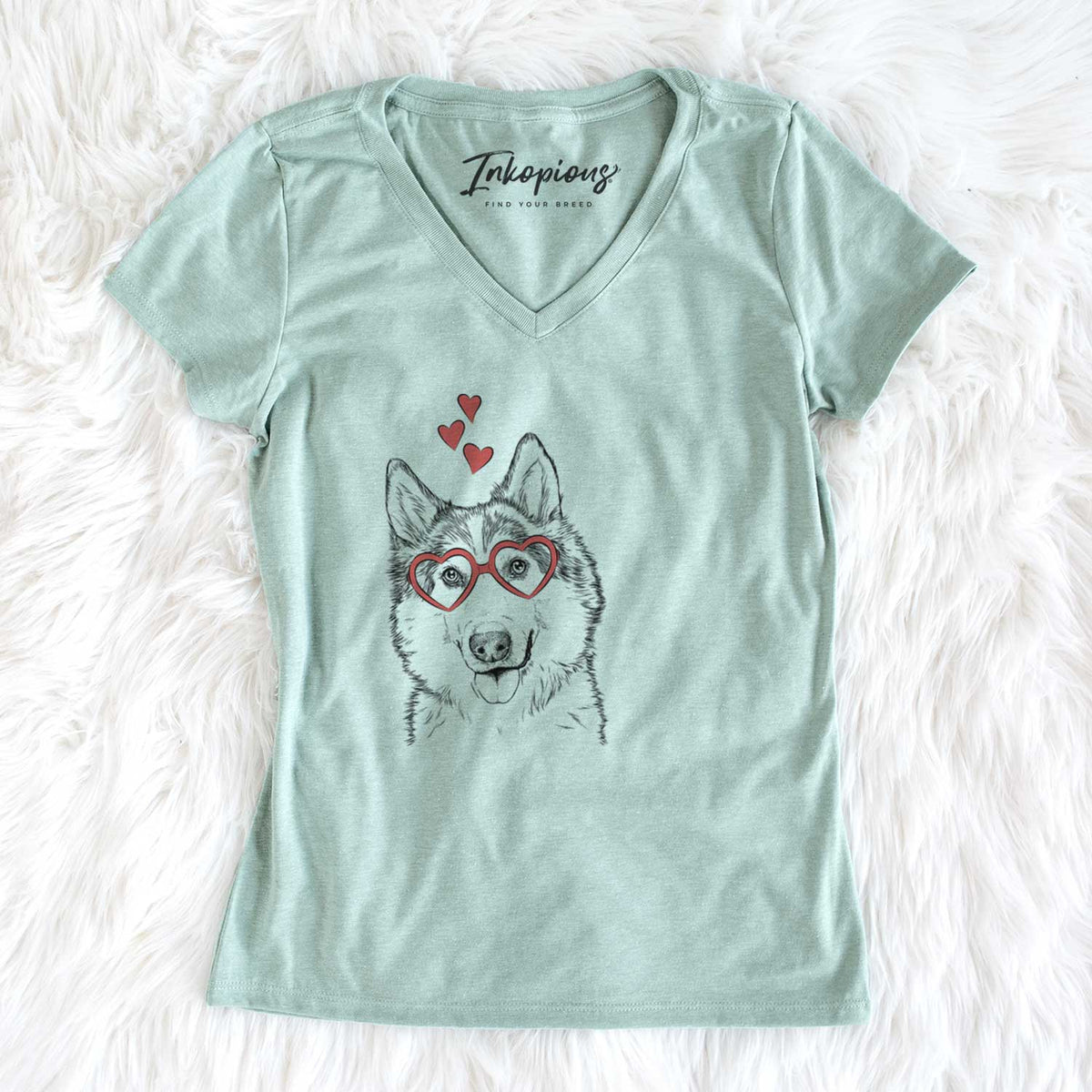 Valentine Roshi the Mixed Breed - Women's V-neck Shirt