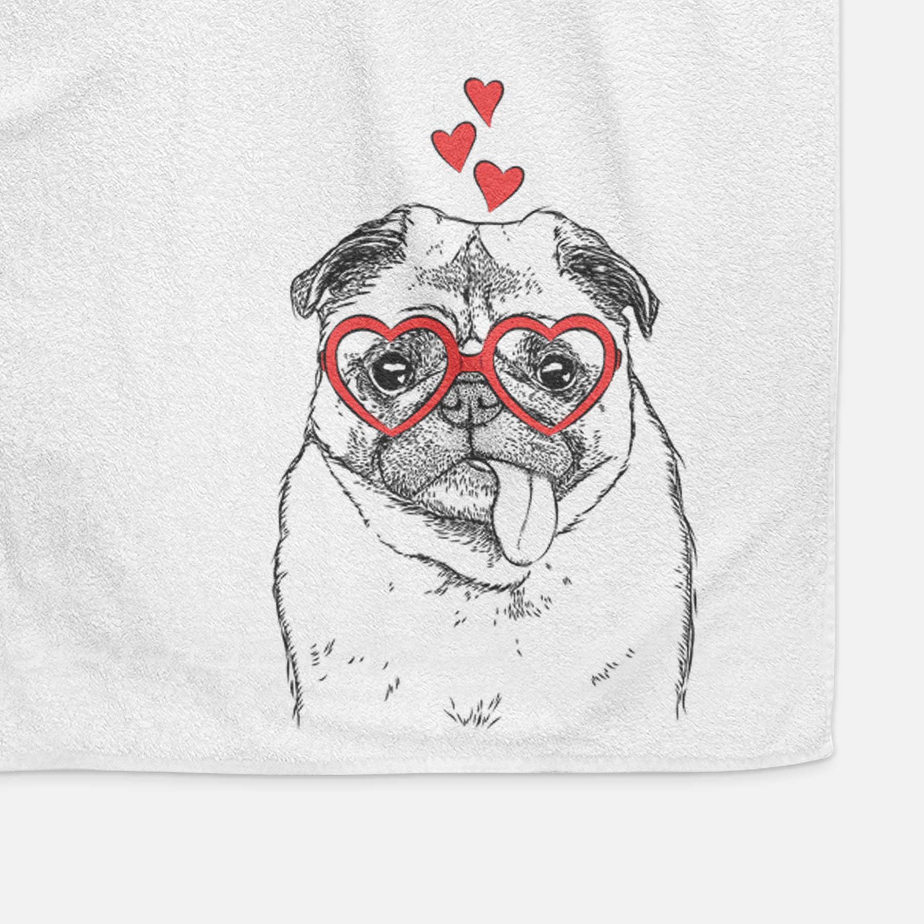 Rosie the Pug Decorative Hand Towel