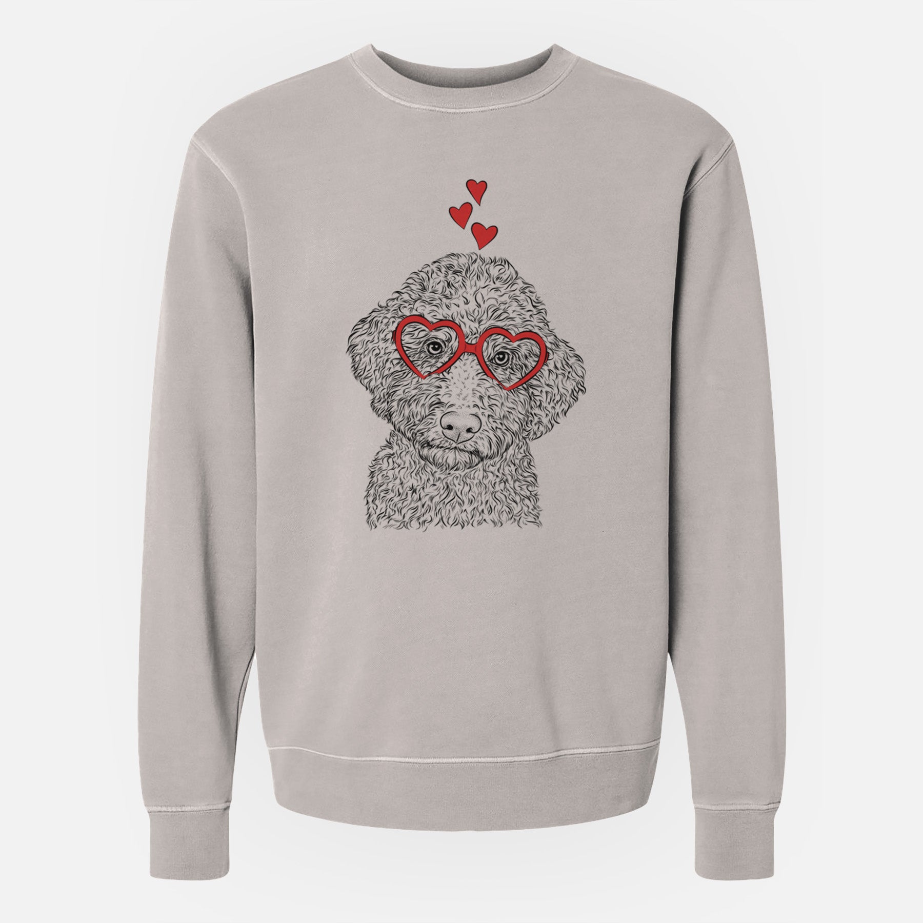 Valentine Ross the Lagotto Romagnolo - Unisex Pigment Dyed Crew Sweatshirt