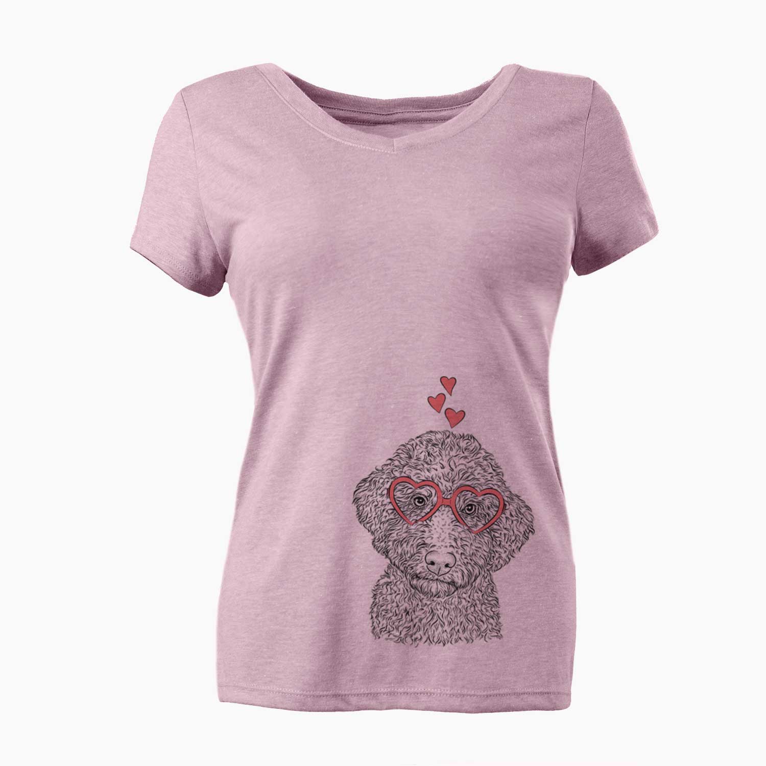 Valentine Ross the Lagotto Romagnolo - Women's V-neck Shirt
