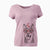 Valentine Roux the Siberian Husky - Women's V-neck Shirt