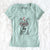 Valentine Roux the Siberian Husky - Women's V-neck Shirt