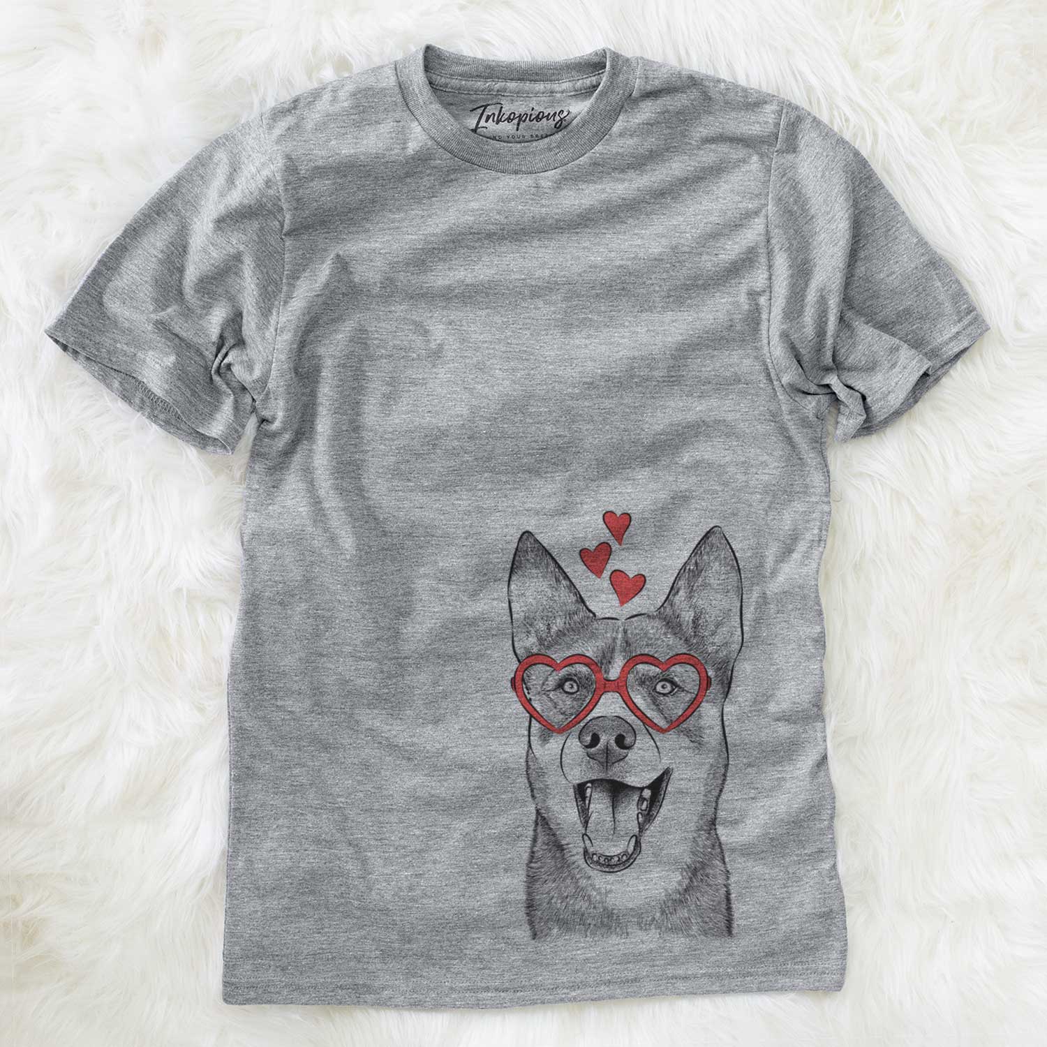 Valentine Roux the Siberian Husky - Unisex Crewneck