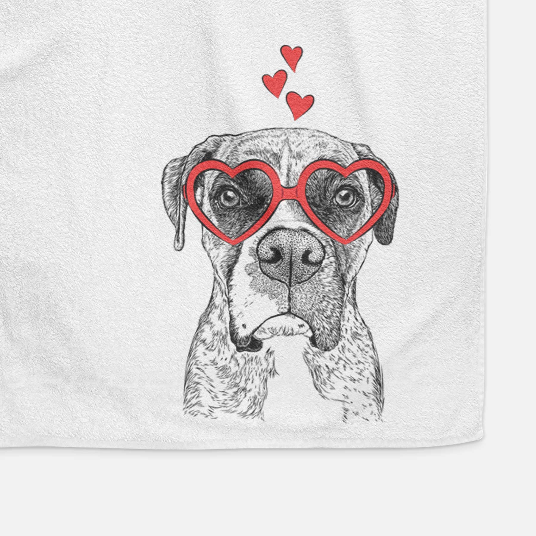 Rowdy Rex the Boxer Decorative Hand Towel