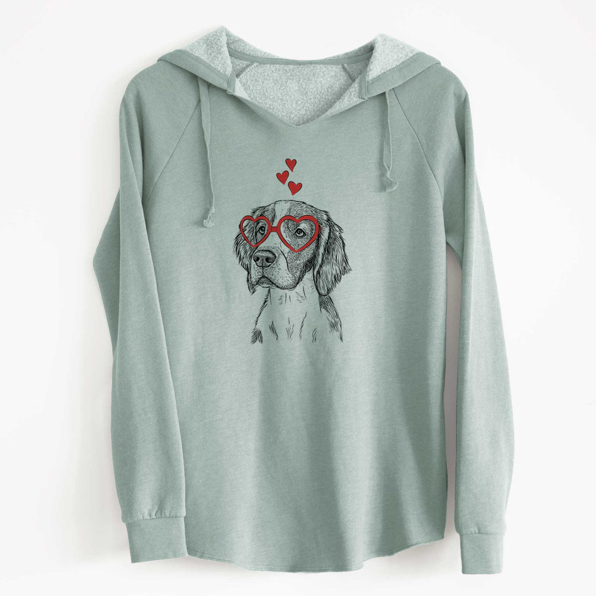 Valentine Roxy the Welsh Springer Spaniel - Cali Wave Hooded Sweatshirt