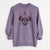 Valentine Ruby the Pug - Unisex Pigment Dyed Crew Sweatshirt