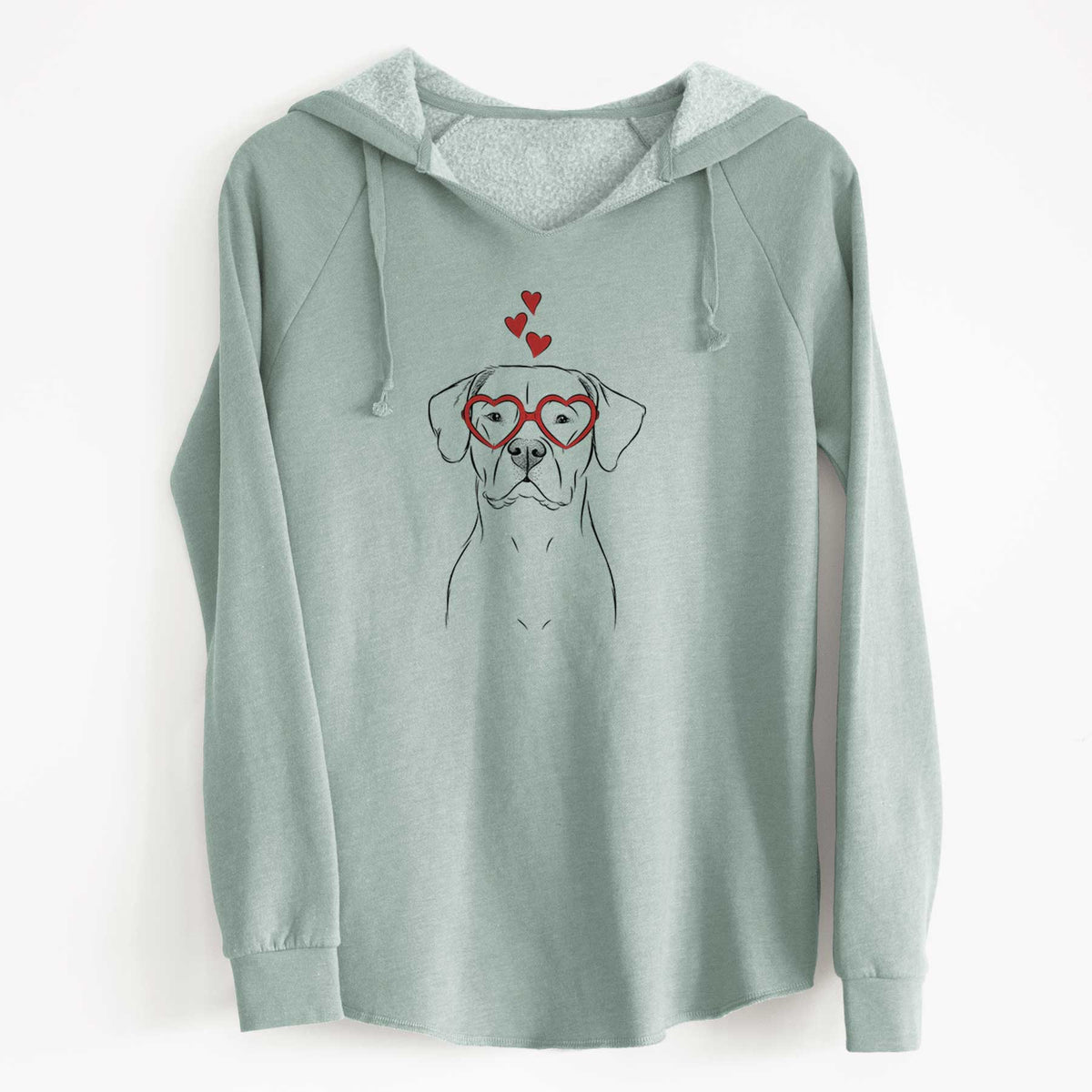 Valentine Rufio the Dogo Argentino - Cali Wave Hooded Sweatshirt