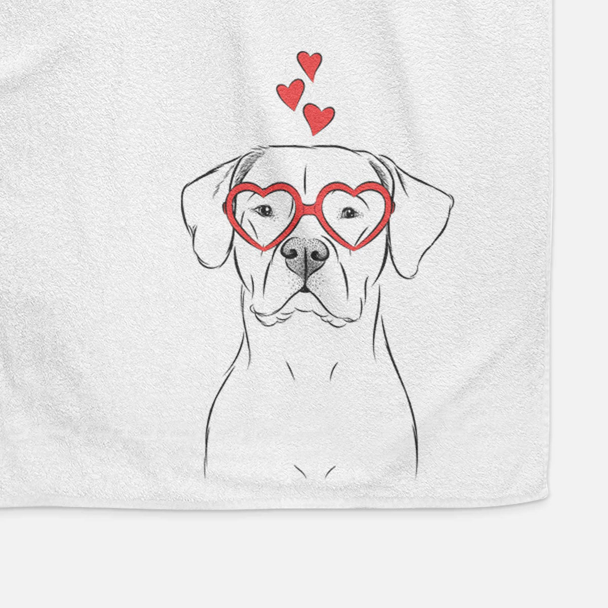 Rufio the Dogo Argentino Decorative Hand Towel