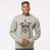 Valentine Rufus the American Bulldog - Unisex Pigment Dyed Crew Sweatshirt