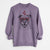 Valentine Rufus the American Bulldog - Unisex Pigment Dyed Crew Sweatshirt