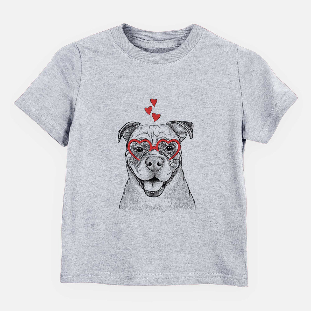 Valentine Rufus the American Bulldog - Kids/Youth/Toddler Shirt