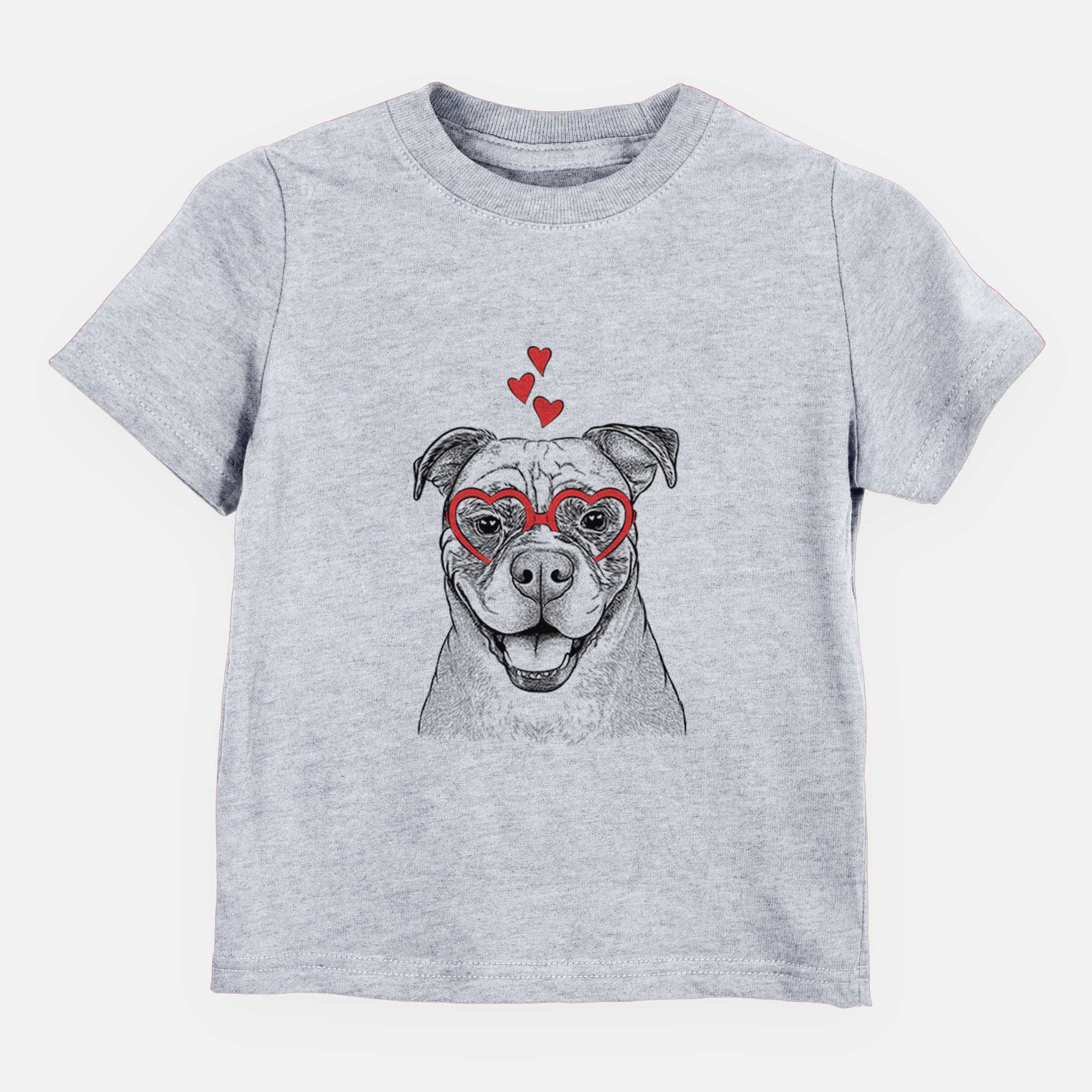 Valentine Rufus the American Bulldog - Kids/Youth/Toddler Shirt