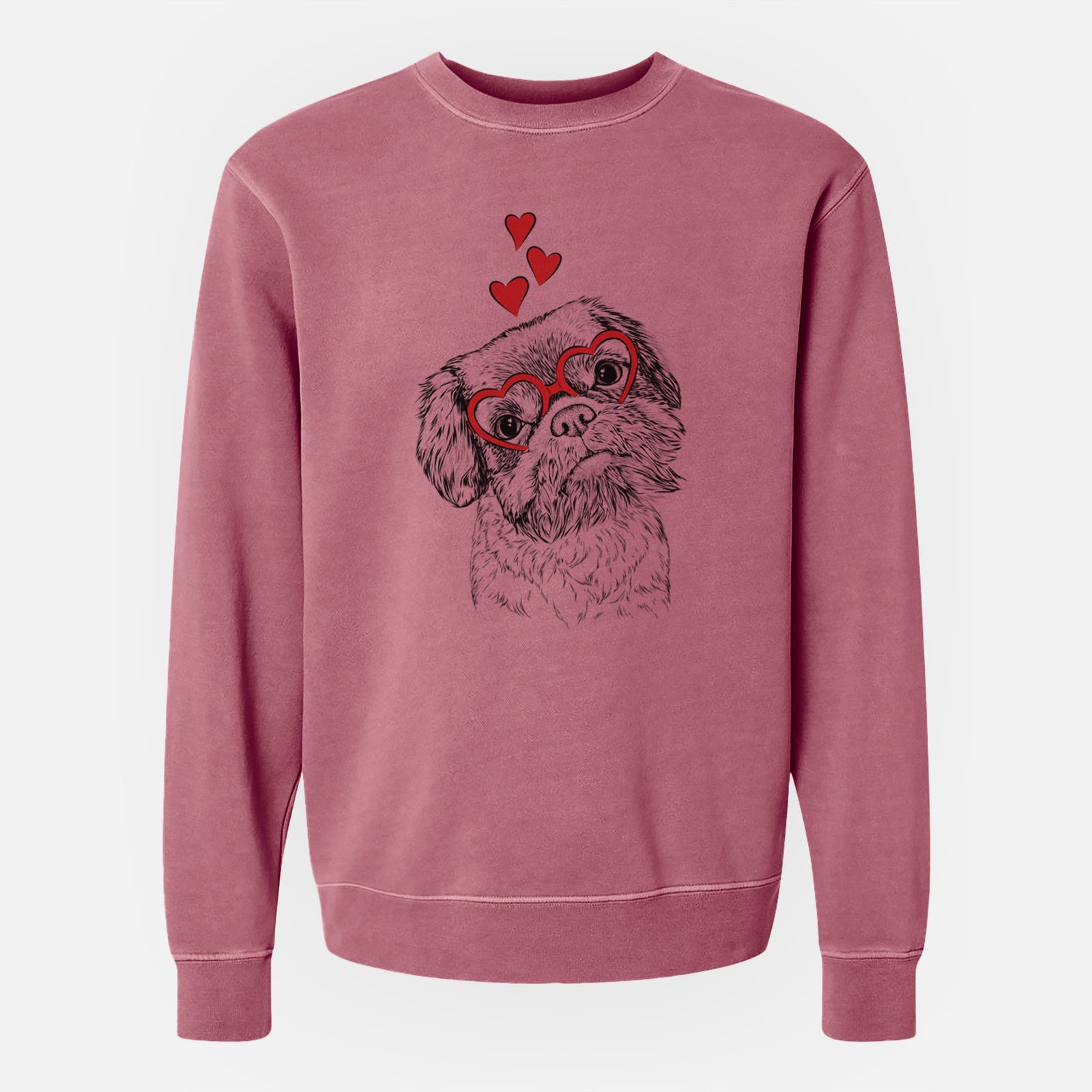 Valentine Rufus the Shiffon - Unisex Pigment Dyed Crew Sweatshirt