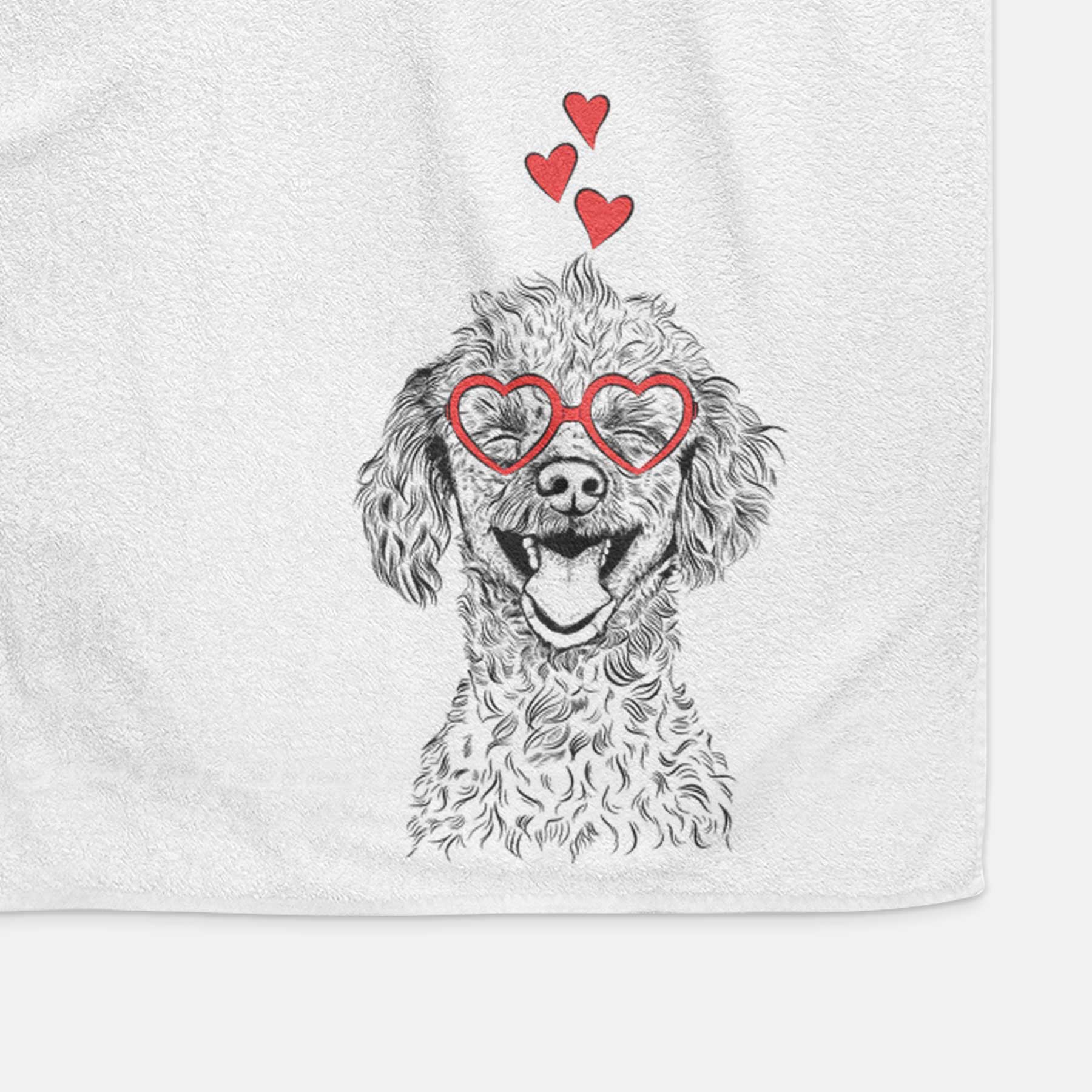 Rusty the Toy Poodle Decorative Hand Towel