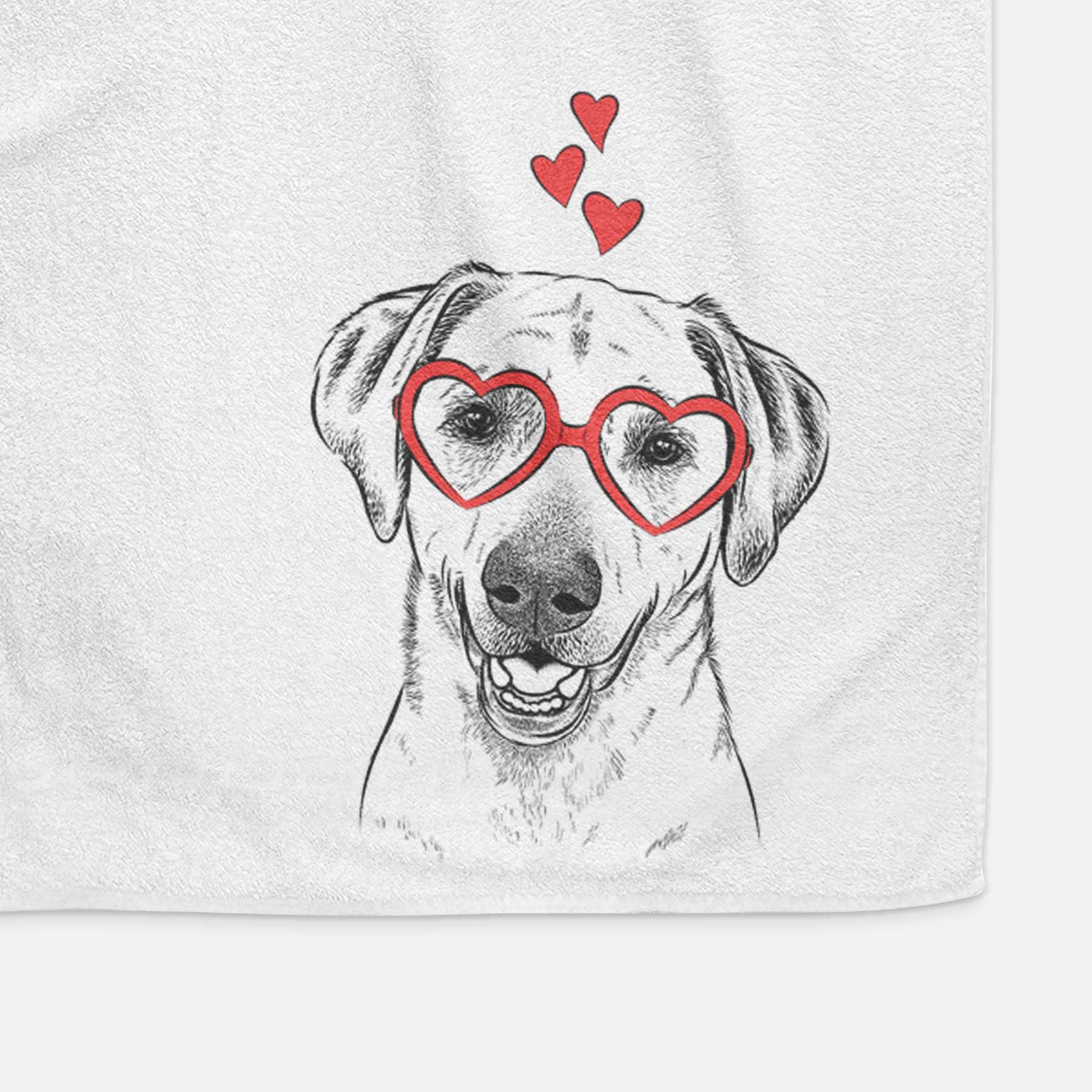 Rusty the Labrador Retriever Decorative Hand Towel