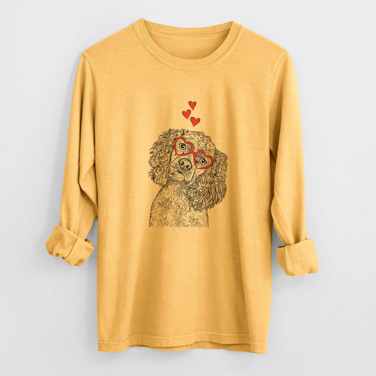 Valentine Sadie the Cocker Spaniel - Heavyweight 100% Cotton Long Sleeve