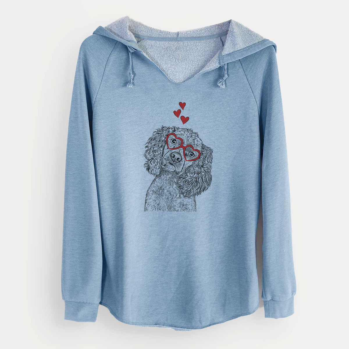 Valentine Sadie the Cocker Spaniel - Cali Wave Hooded Sweatshirt