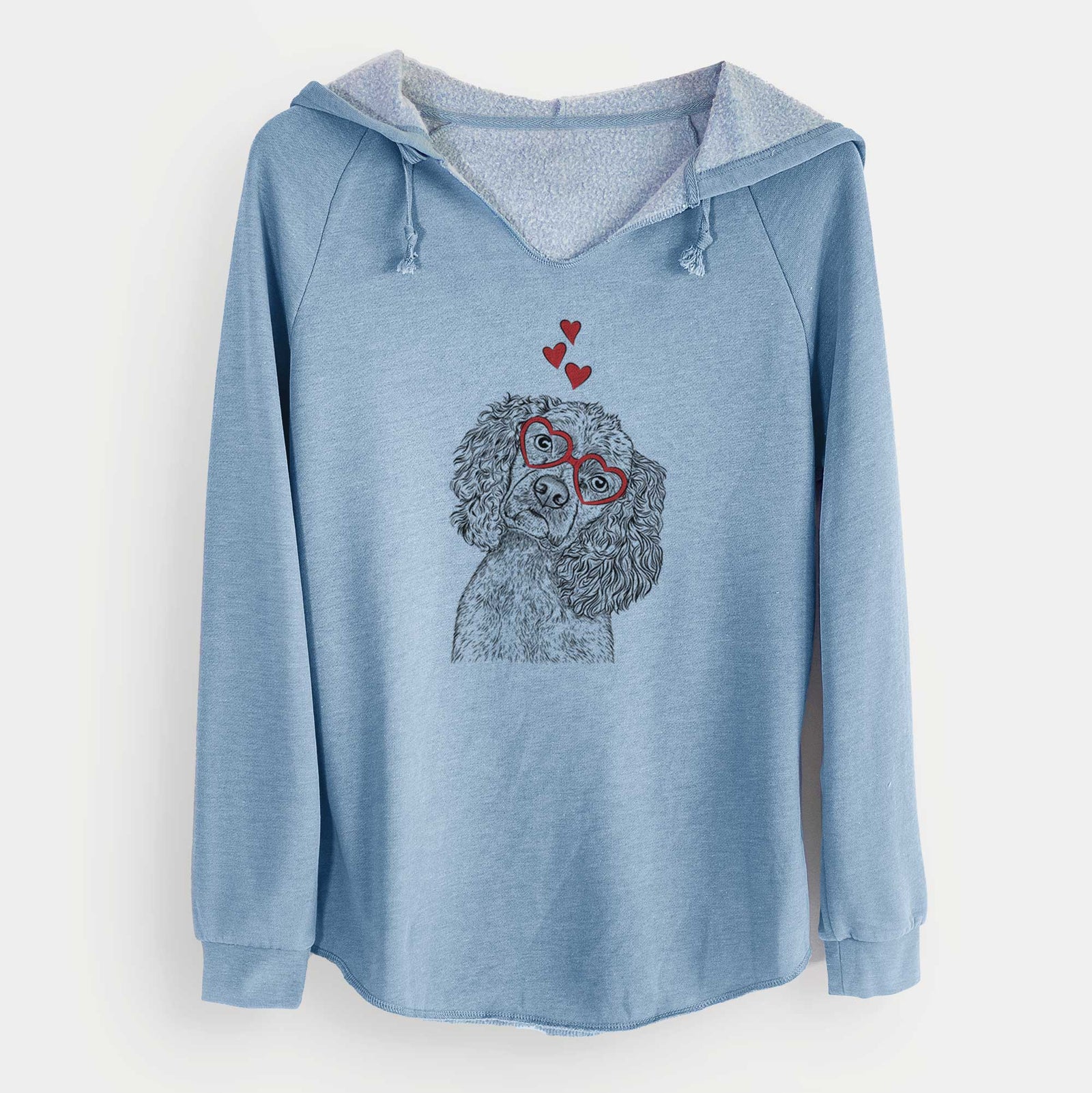 Valentine Sadie the Cocker Spaniel - Cali Wave Hooded Sweatshirt