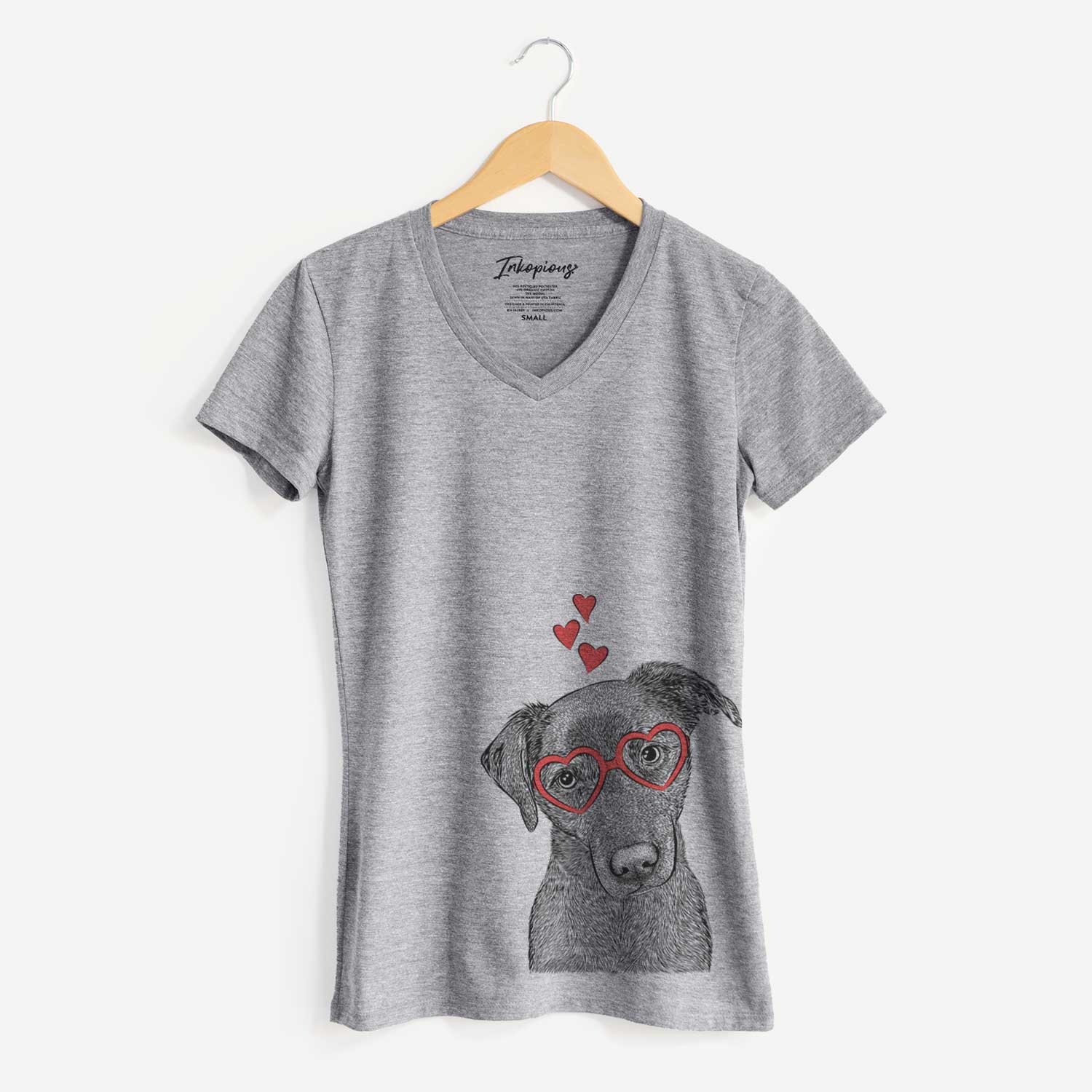 Valentine Sadie the Whipador - Women's V-neck Shirt