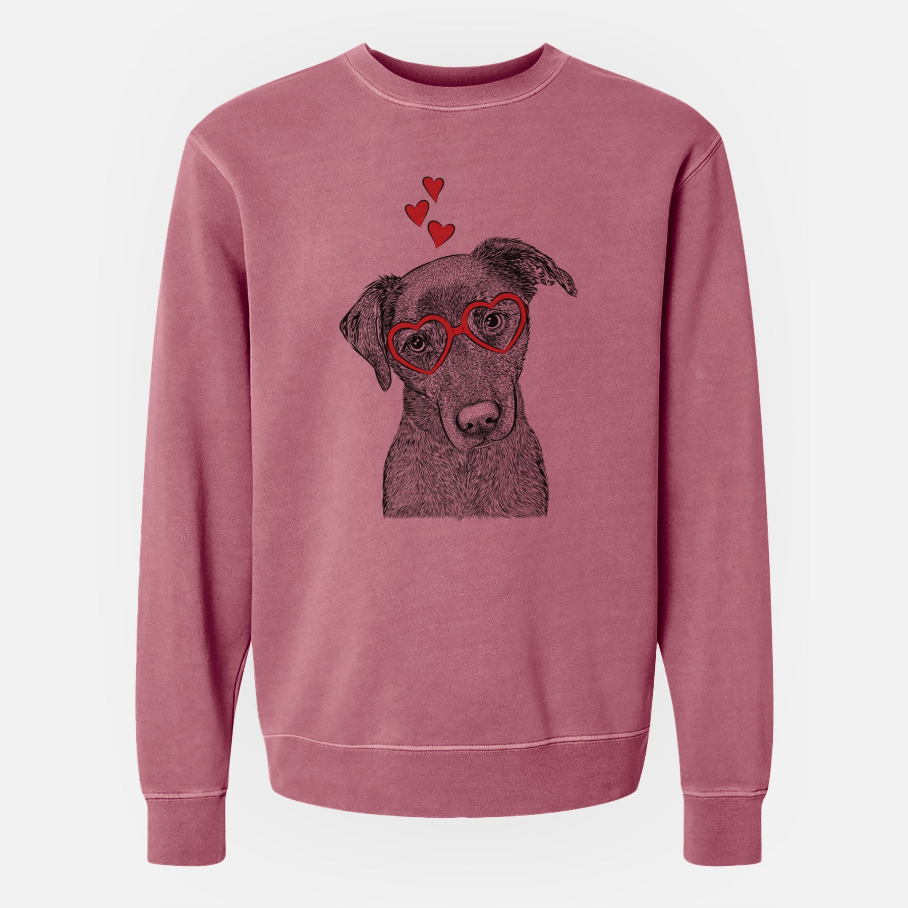 Valentine Sadie the Whipador - Unisex Pigment Dyed Crew Sweatshirt