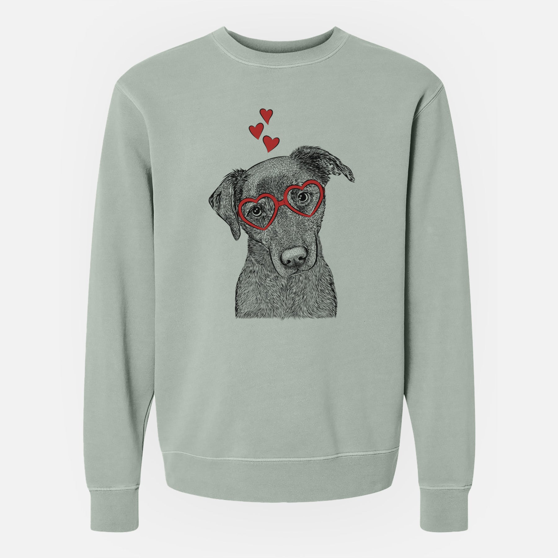 Valentine Sadie the Whipador - Unisex Pigment Dyed Crew Sweatshirt