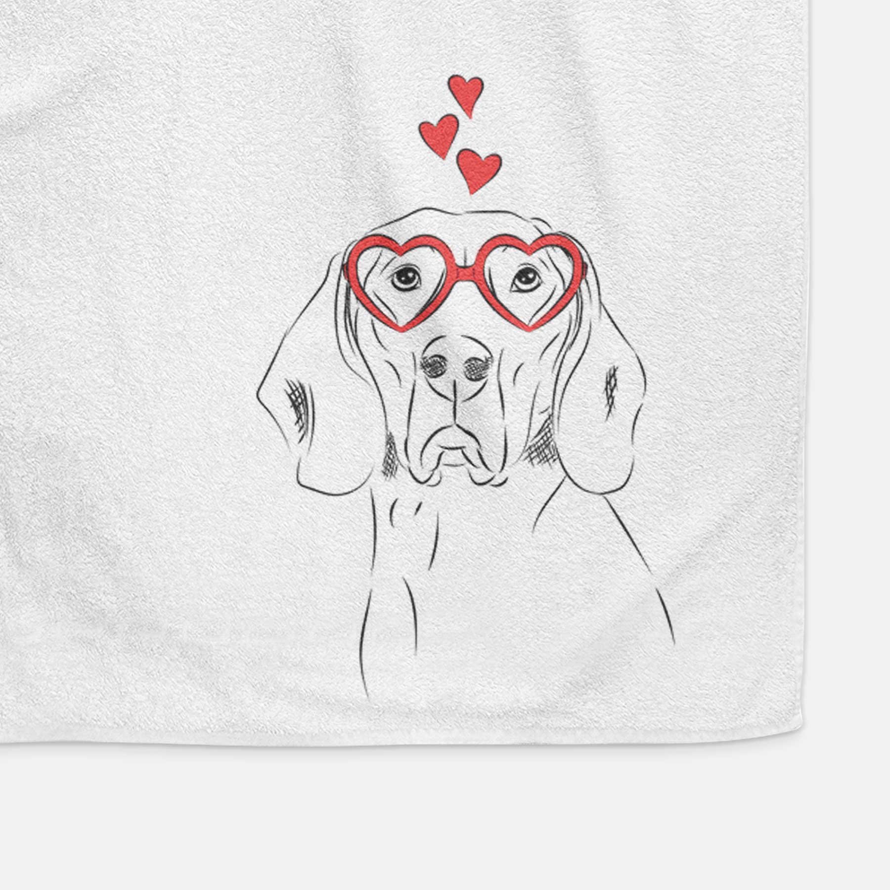 Sagan the Coonhound Decorative Hand Towel