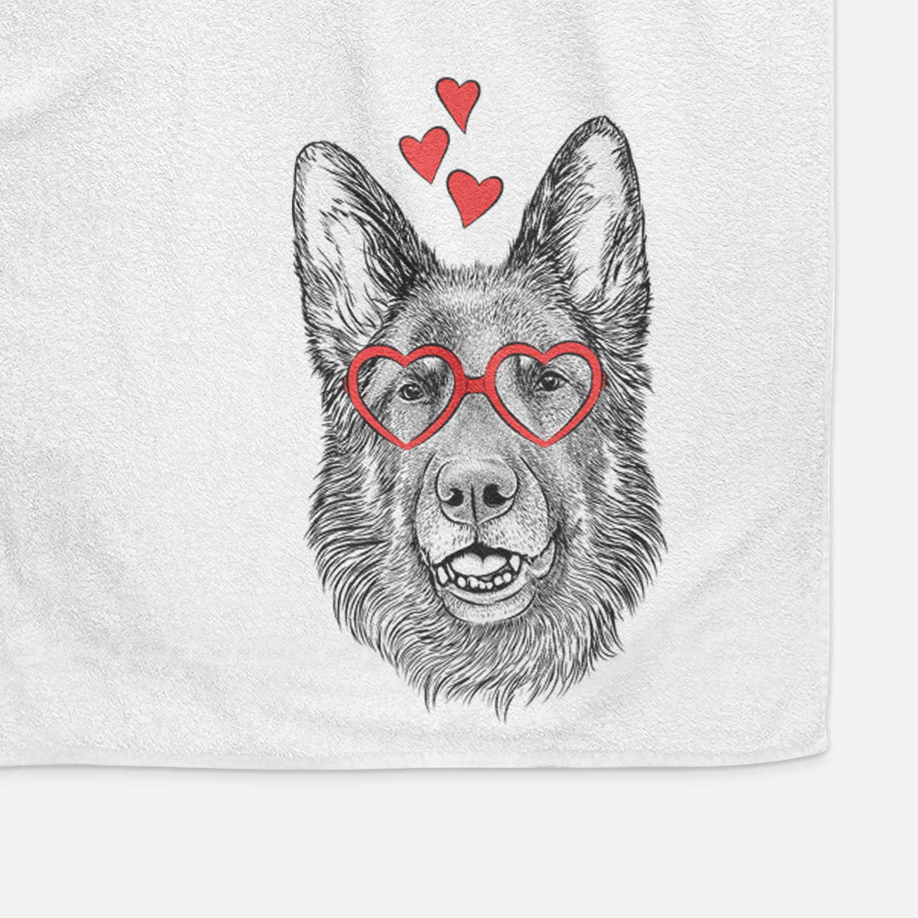 Sammie the German Shepherd Decorative Hand Towel