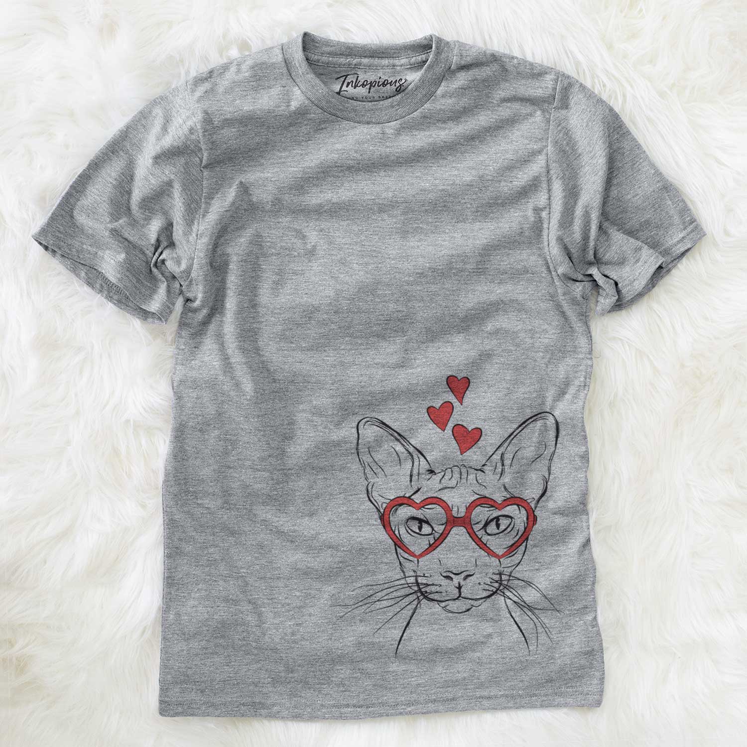 Valentine Sammy the Spinx Cat - Unisex Crewneck