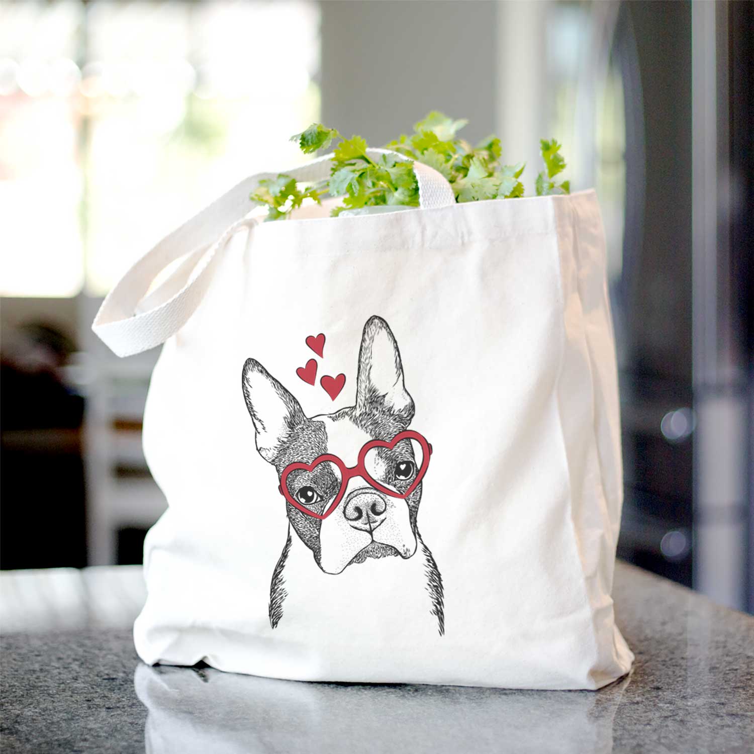 Samuel the Boston Terrier - Tote Bag