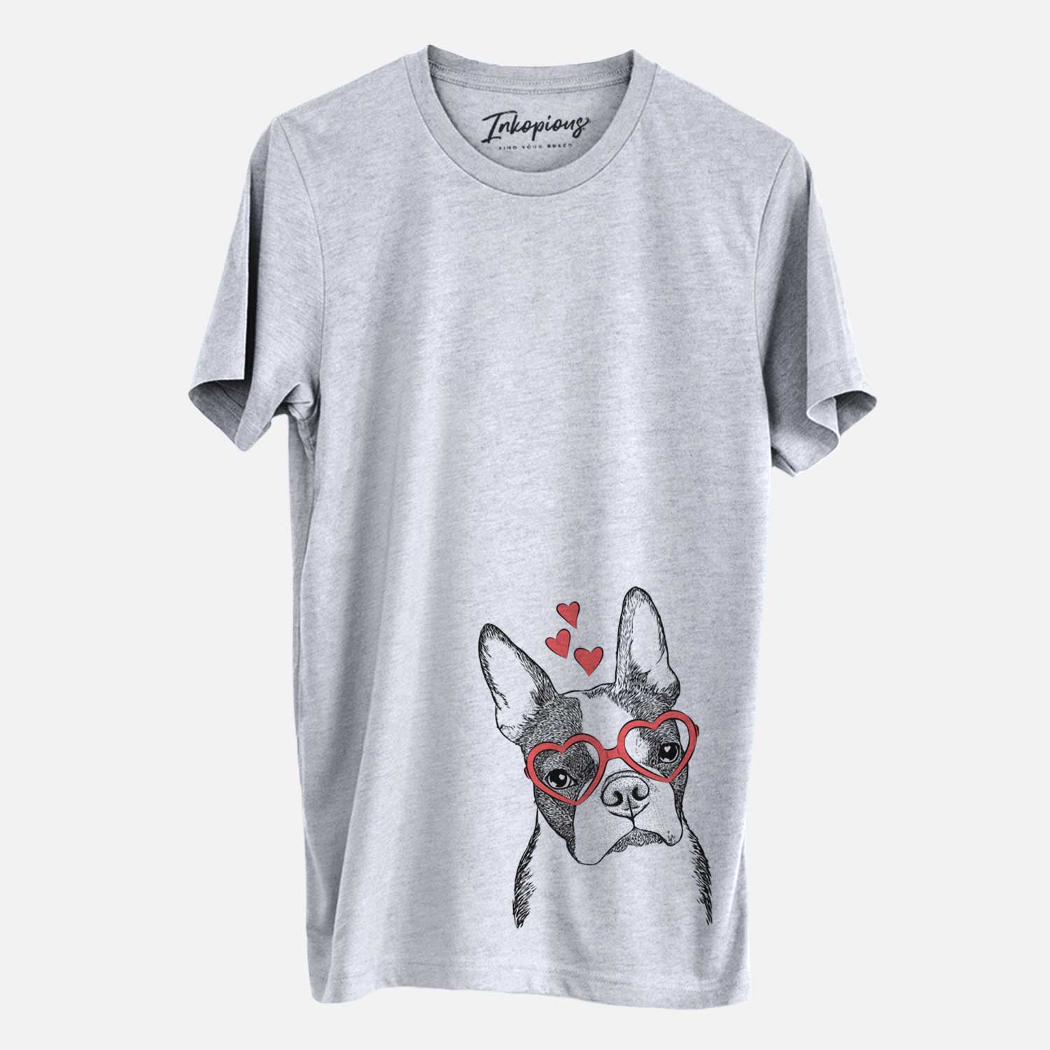 Valentine Samuel the Boston Terrier - Unisex Crewneck